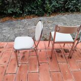 CIVIC Made in France Trio of vintage 1970s Medallion chairs