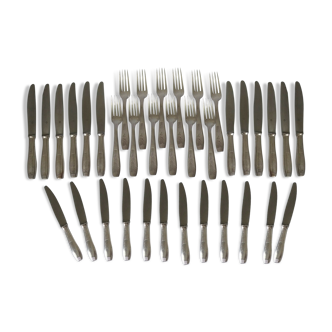 Art deco cutlery set Alfenide 84 Christofle cutlery carl 61 pieces