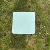Formica table with 2 chairs and 2 stools