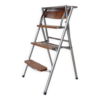 Stepladder vintage formica chair 70s/80s