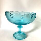 Large blue glass cup