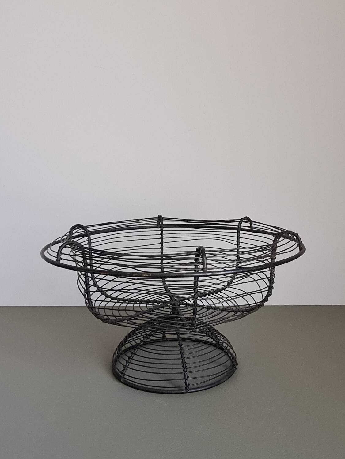 Vintage French wire fruit basket – centerpiece