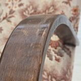 1950s, Danish artdeco armchair, furniture velour, beech wood, reupholstered