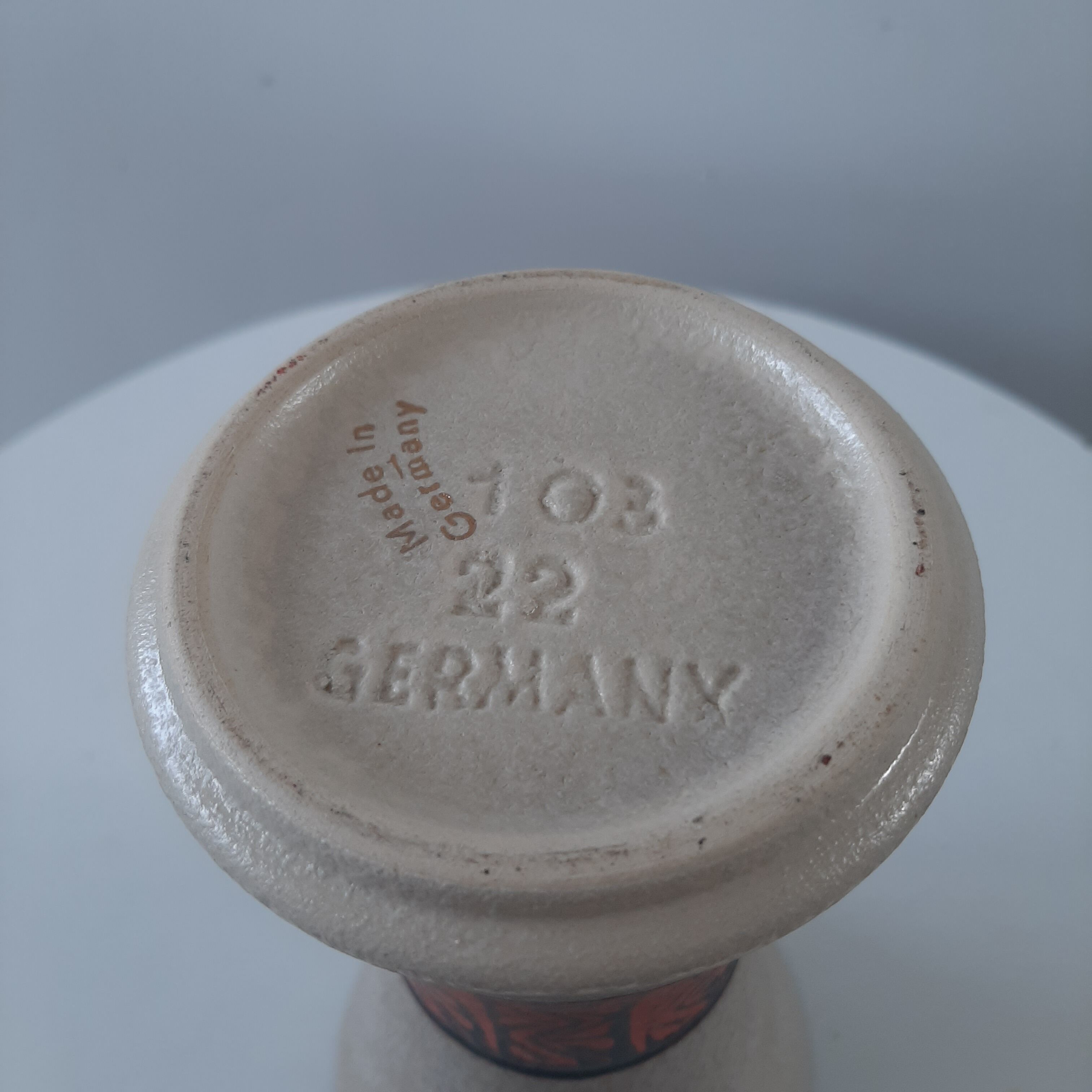 Vintage vase West germany 60s