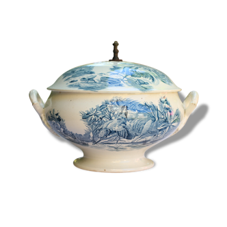 Beautiful old tureen ceramic iron Earth to