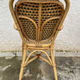 Paire de chaises en rotin