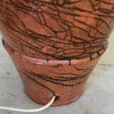 Raku ceramic lamp foot