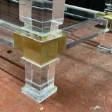 Plexi console double glass tray