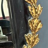 Solid gilded bronze mirror