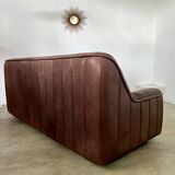 De Sede DS-84 vintage 3-seater designer thick buffalo leather sofa