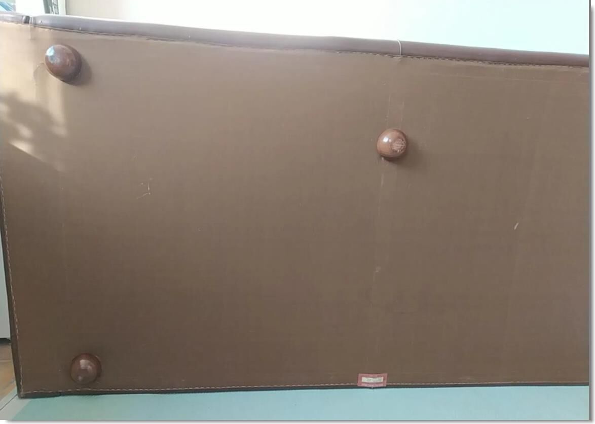 Italian leather sofa Poltrona Frau by Tito Agnoli