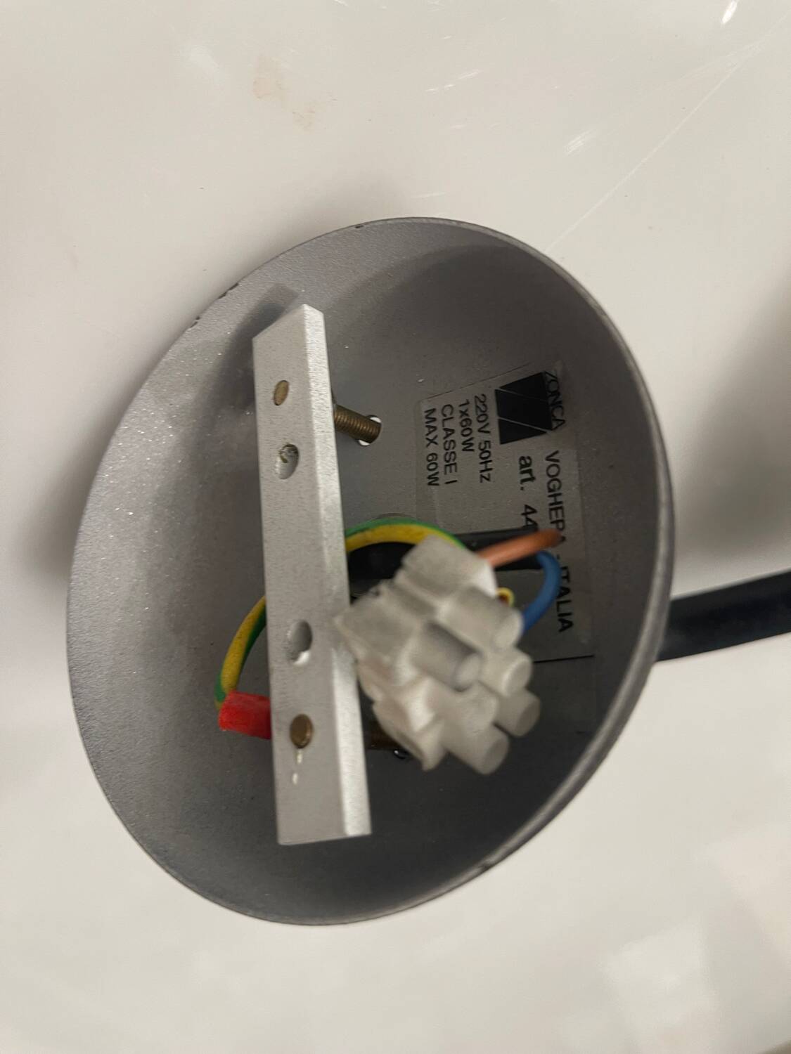 Black and white  Opaline Glass Sconces Set of 2