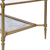 Bronze and gilded brass coffee table by Maison Jansen