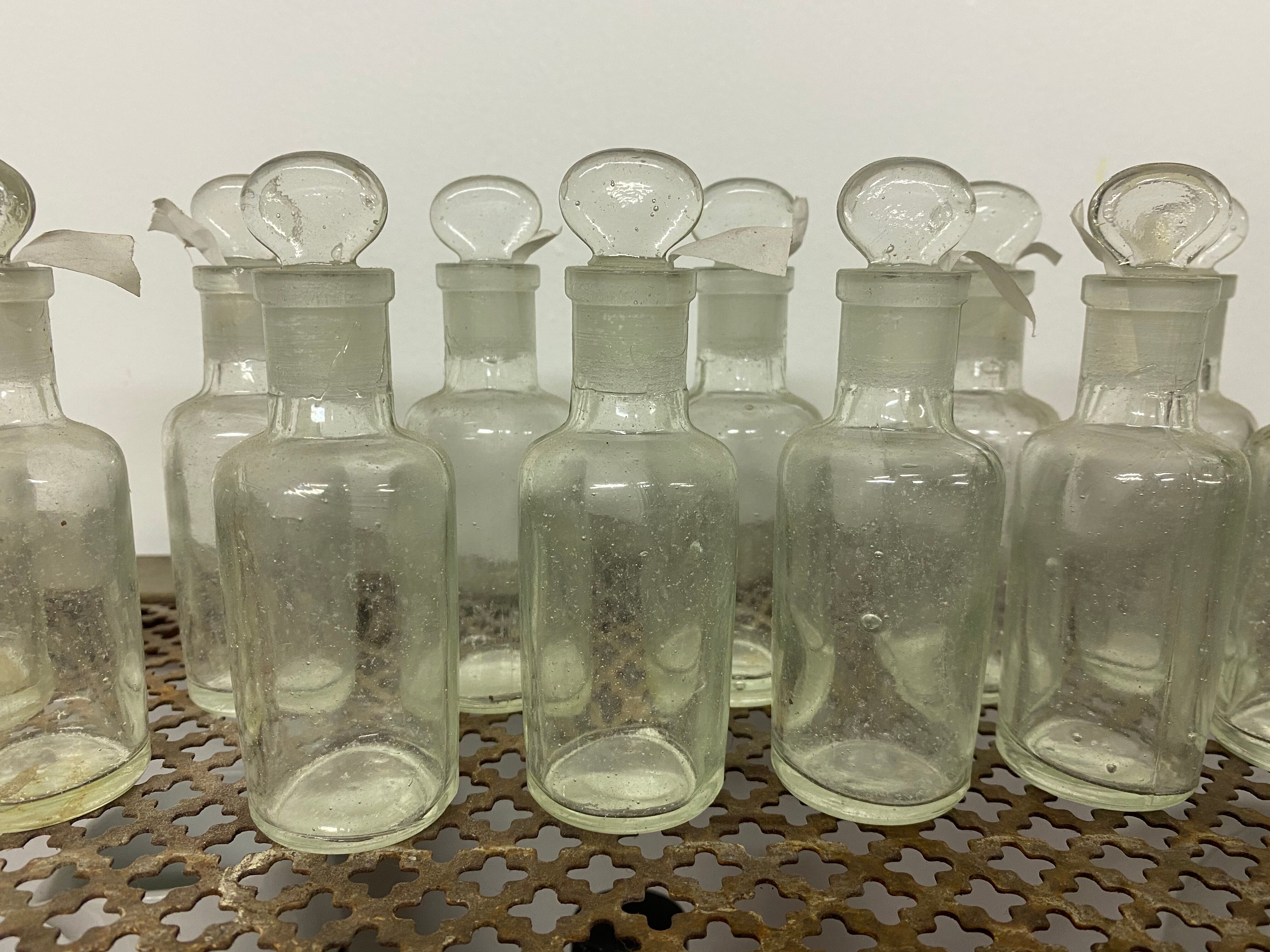 Set of 12 apothecary vials