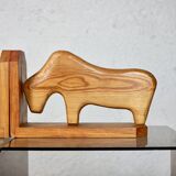80s pine bookends