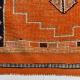 Pumkin Orange Pattern Vintage Runner Rug, 88x291 Cm