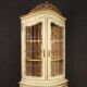 Lacquered, gilded and painted Venetian corner cabinet