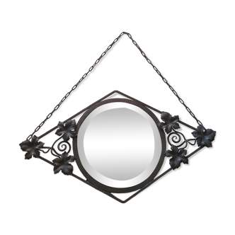 Miroir fer forge vintage