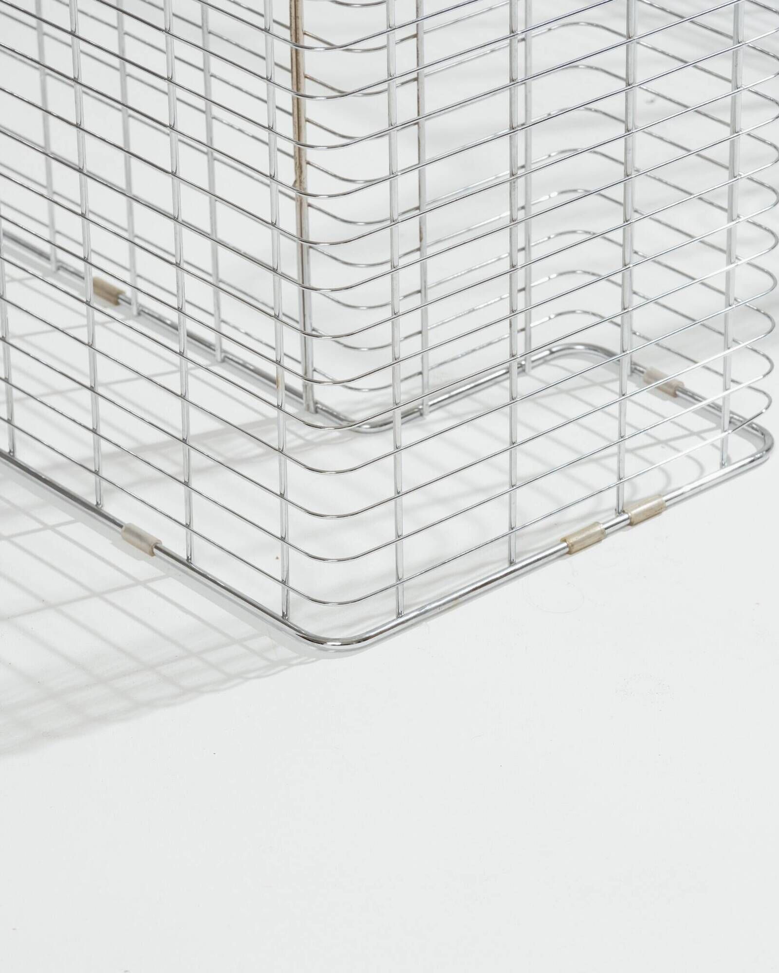 Large "Wire" Desk in Glass and Metal, Terence Conran, 1980s