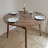 Wooden round table