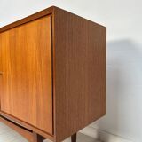 1960s Vintage Large Minimalistic Mid-Century Teak Sideboard