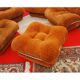 Set de 4 fauteuils vintage et pouf vintage