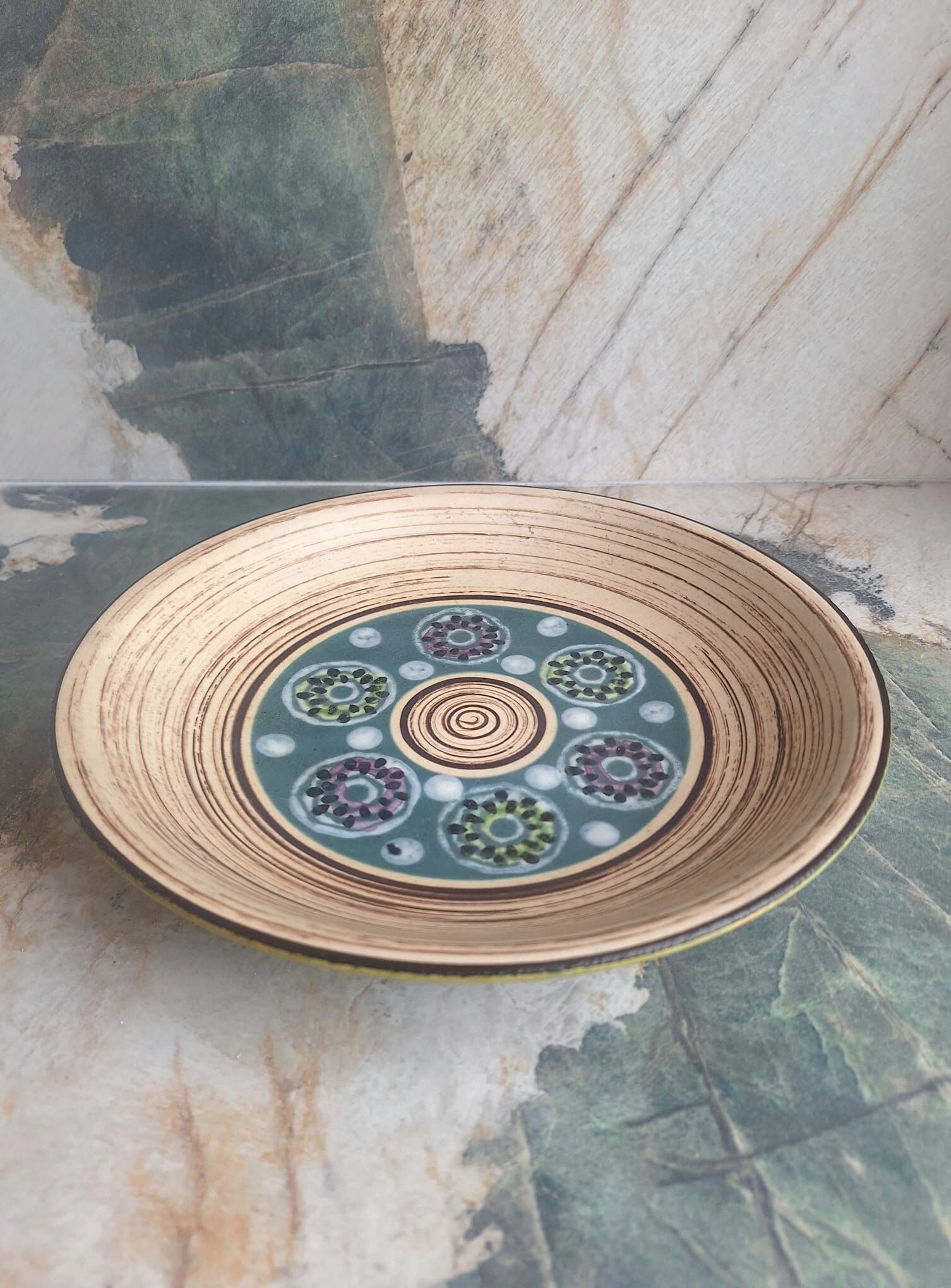 Ceramic plate West Germany, plate, vintage decorative bowl