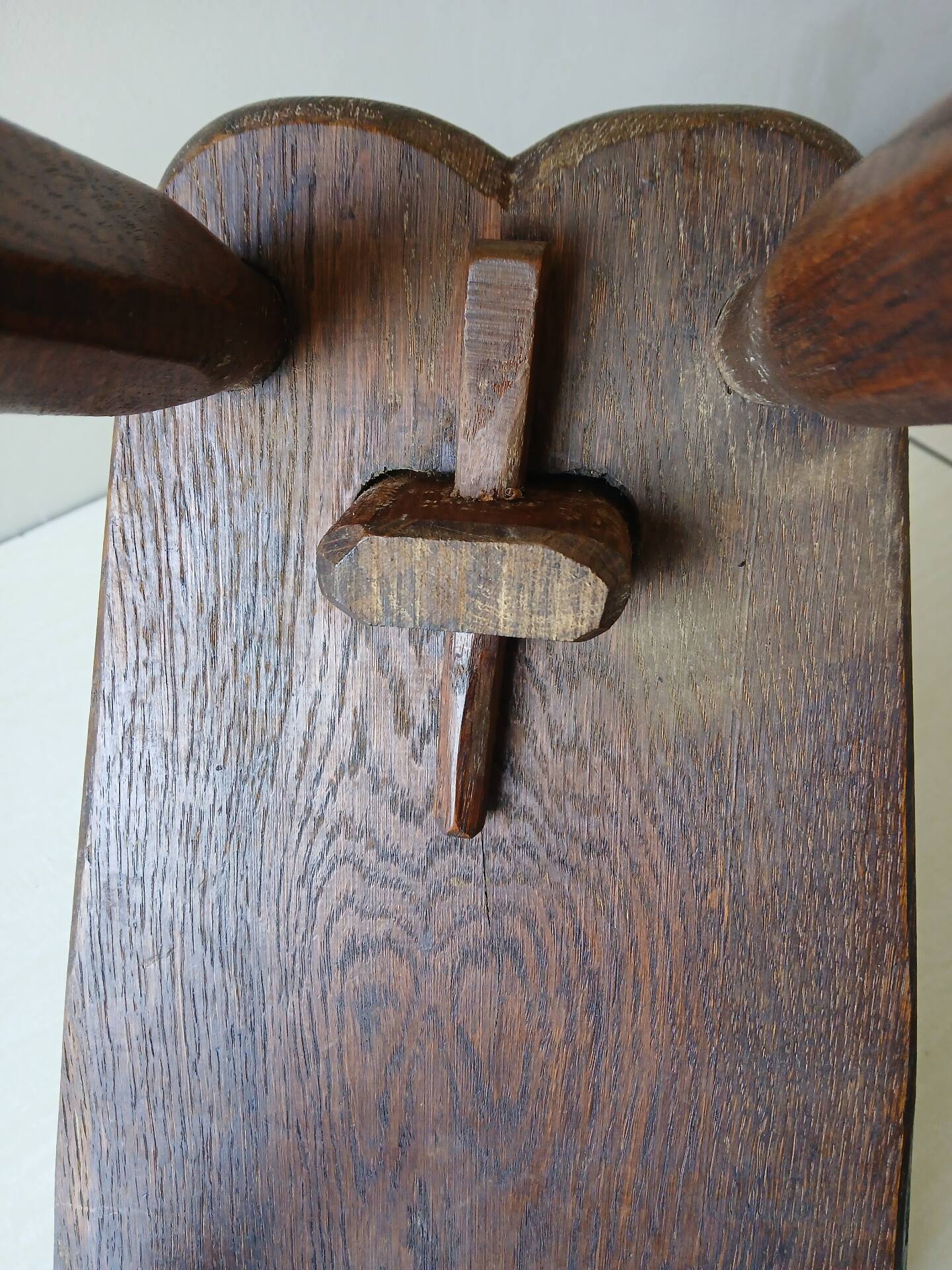 Antique Alpine peasant chair, Stabelle type, made of solid wood – 19th century.