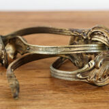 Set of 2 pairs of bronze curtain embrases