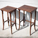Curved wood trundle table