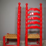 Spanish high chairs, 1940s, set of 2