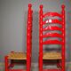 Spanish high chairs, 1940s, set of 2