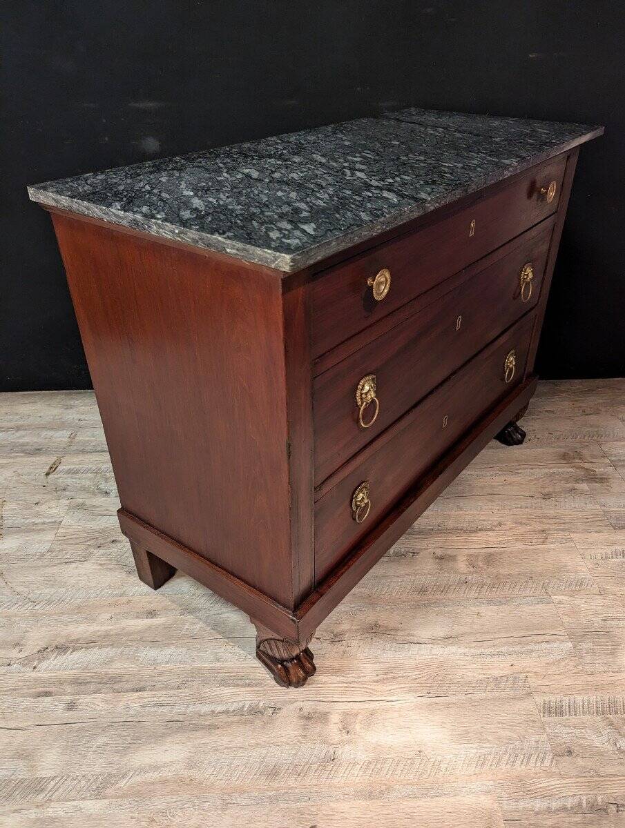 Empire Mahogany Chest of Drawers, Return from Egypt Period