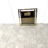 Brass and chrome mirror by Belgochrom, 1970s