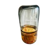 Vase en verre bi-colore, année 60-70