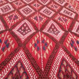 Traditional red carpet handmade in pure wool 120x225cm