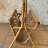 Rattan and wicker magazine racks - 1960s/70s