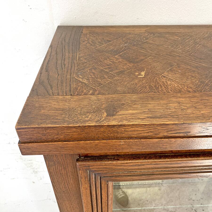 1950s vintage display cabinet