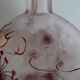 Acid-etched glass paste gourd vase signed bendor