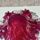 Cendrier et pilon verre et inclusions or Murano vintage