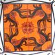 Vintage coffee table with 4 tiles, 1960s