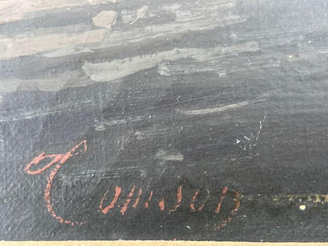 Oil on canvas Port Stage