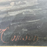 Oil on canvas Port Stage