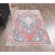 Vintage Turkish Hand-Knotted Geometric Runner Rug 123x209