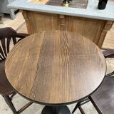 Pair of TON high stools and standing table