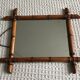 30s/40s bamboo wood mirror 38x45cm