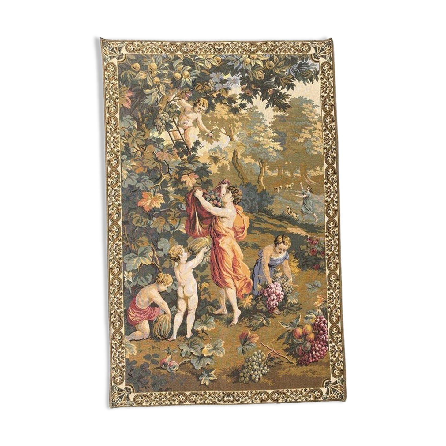 Vintage French jaquar tapestry