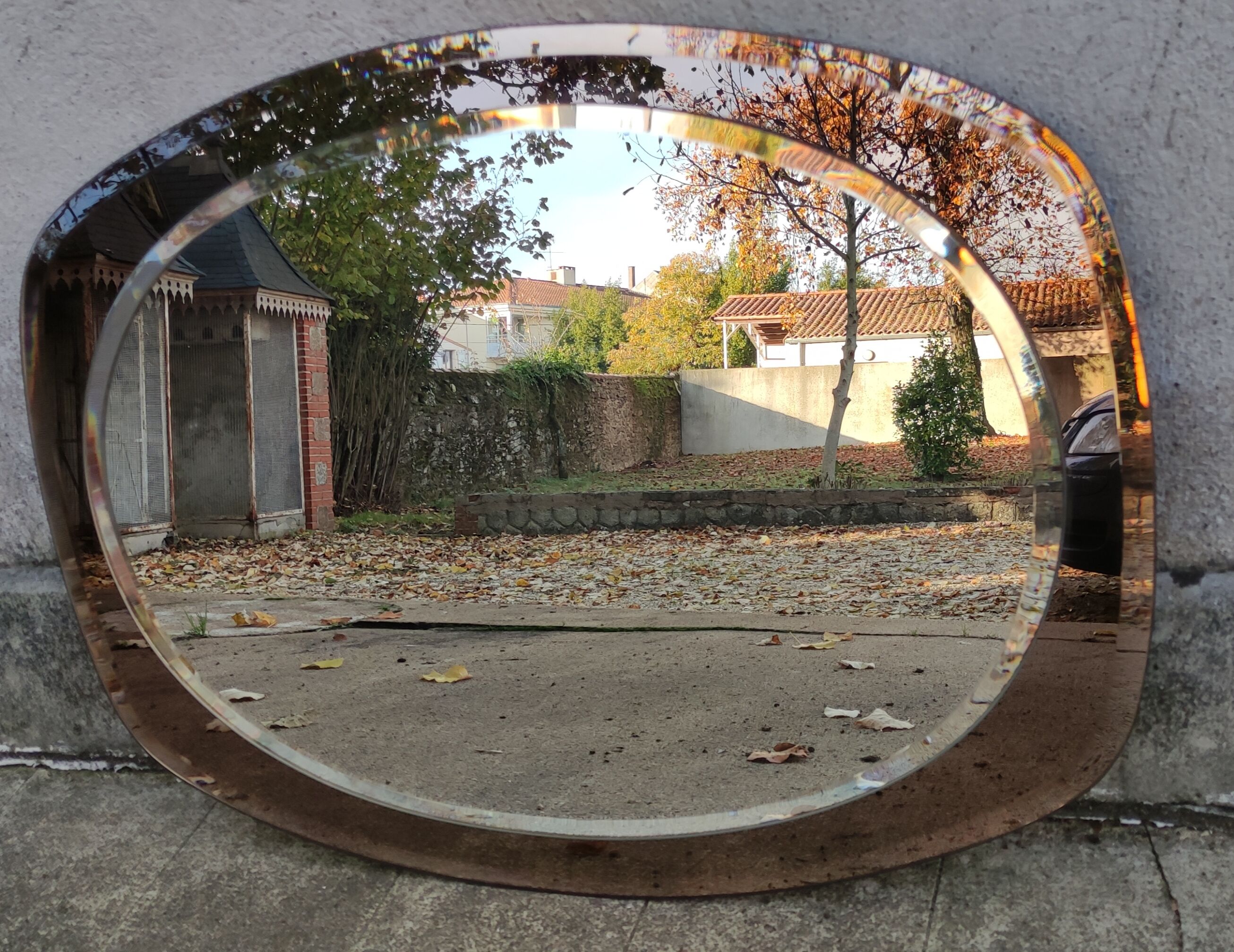Vintage smoked mirror