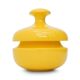Yellow ceramic vase with lid by Enzo Bioli for Il Picchio, 1970s.