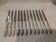 12 silver-plated metal table knives yrras style louis xvi